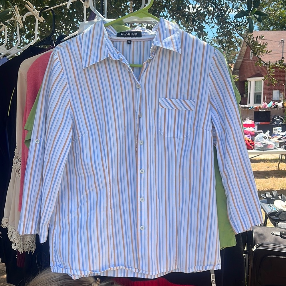 Short Sleeve Button down- Clara